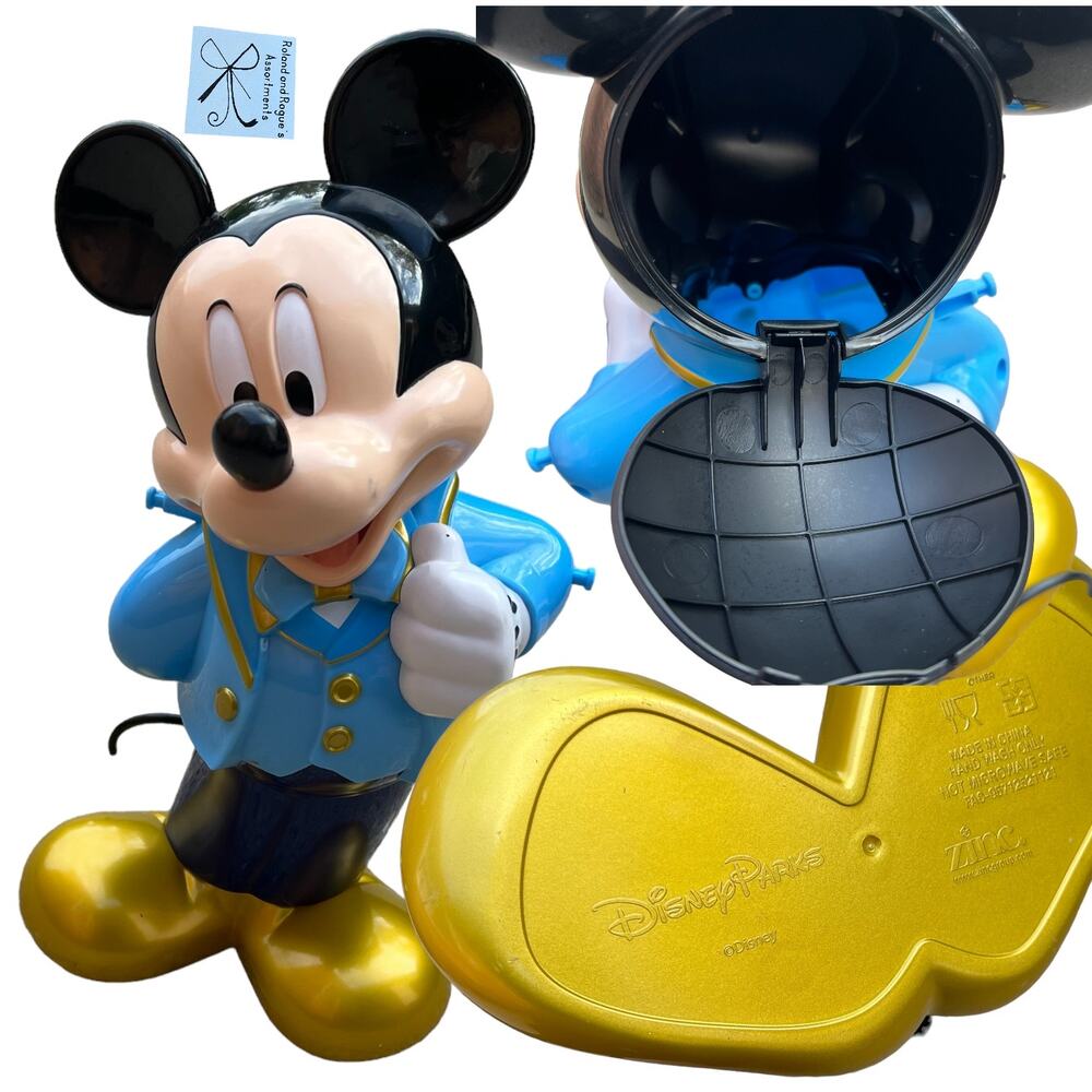 Walt Disney World 50th Anniversary Mickey Mouse Blue Suit Popcorn Bucket